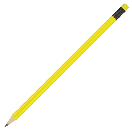 Sharpened Pencil W/Coloured Eraser